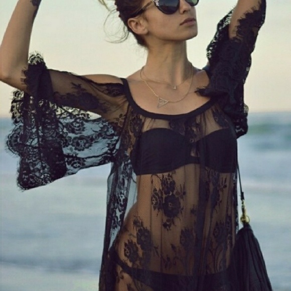 SALE 🎈1 left 😘 New gorgeous crochet Black - Picture 2 of 6